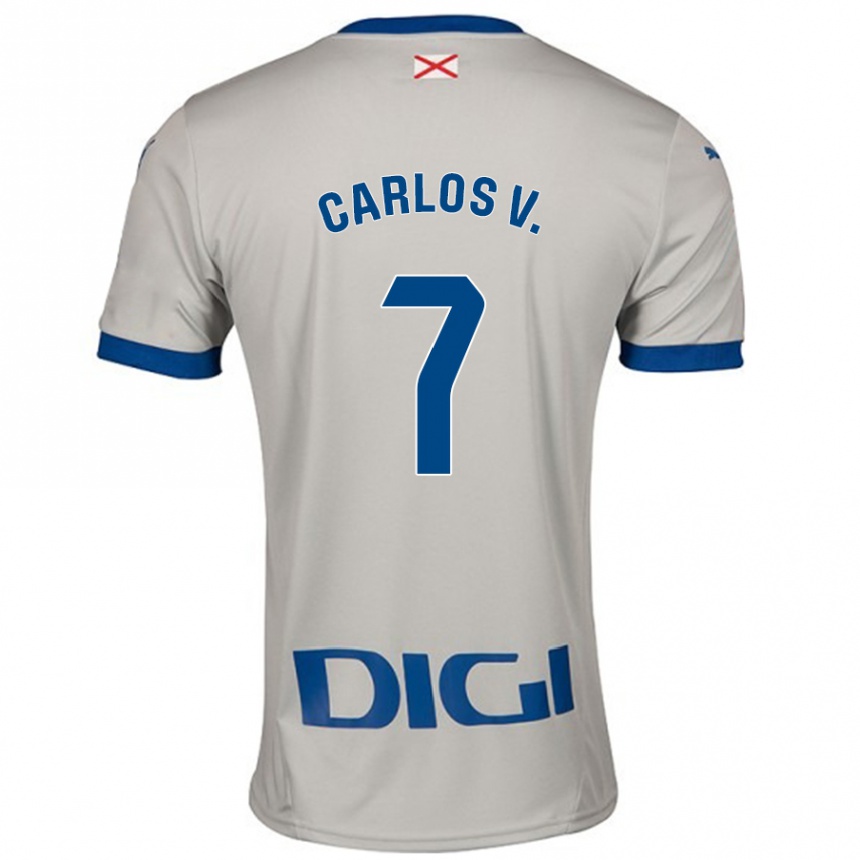 Hombre Fútbol Camiseta Carlos Vicente #7 Gris Claro 2ª Equipación 2024/25 México