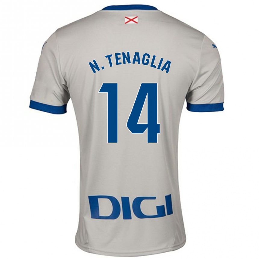 Hombre Fútbol Camiseta Nahuel Tenaglia #14 Gris Claro 2ª Equipación 2024/25 México