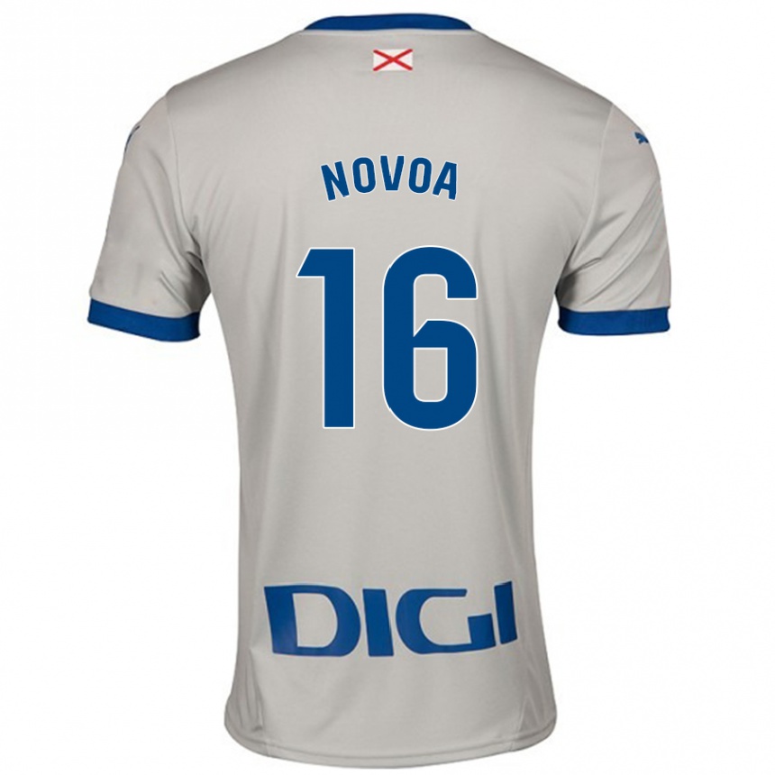 Hombre Fútbol Camiseta Hugo Novoa #16 Gris Claro 2ª Equipación 2024/25 México