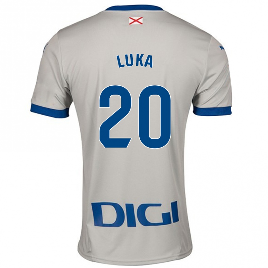 Hombre Fútbol Camiseta Luka Romero #20 Gris Claro 2ª Equipación 2024/25 México