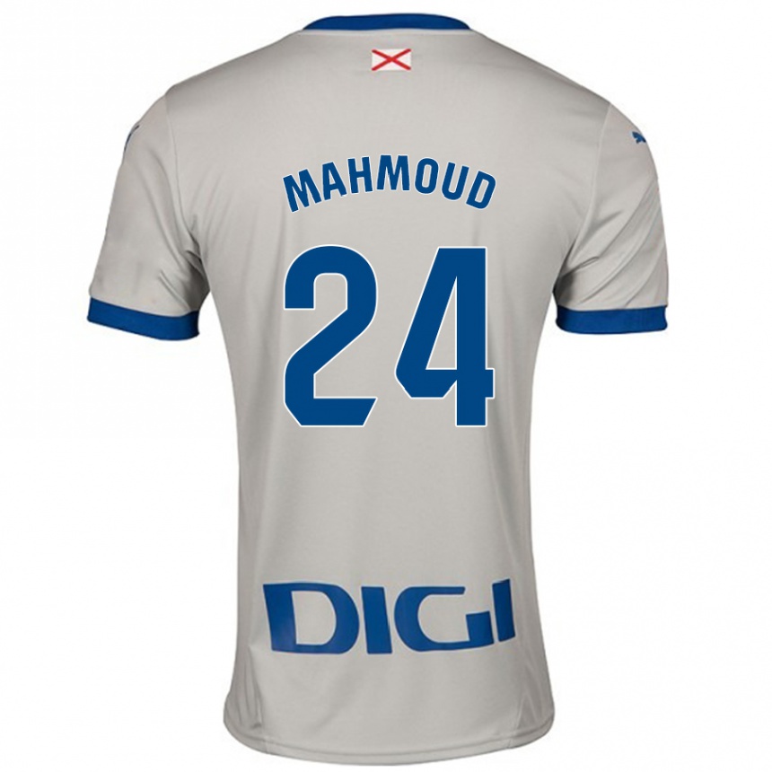 Hombre Fútbol Camiseta Abdallahi Mahmoud #24 Gris Claro 2ª Equipación 2024/25 México