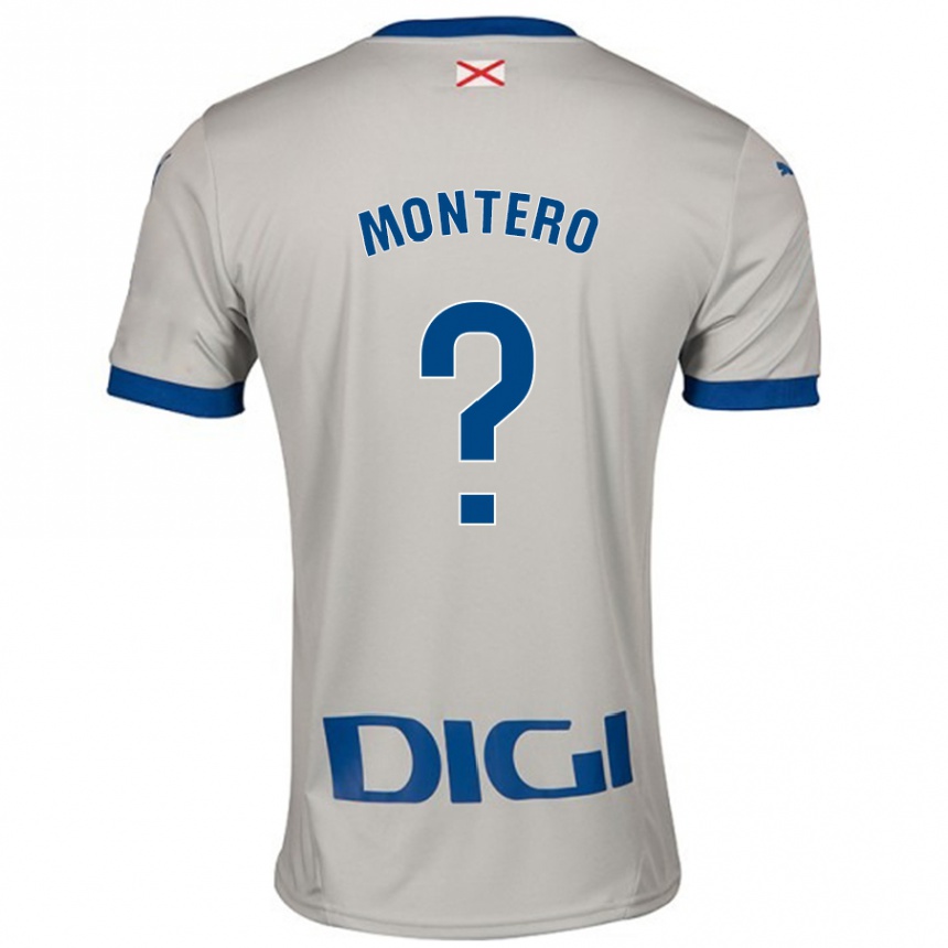 Hombre Fútbol Camiseta Rubén Montero #0 Gris Claro 2ª Equipación 2024/25 México