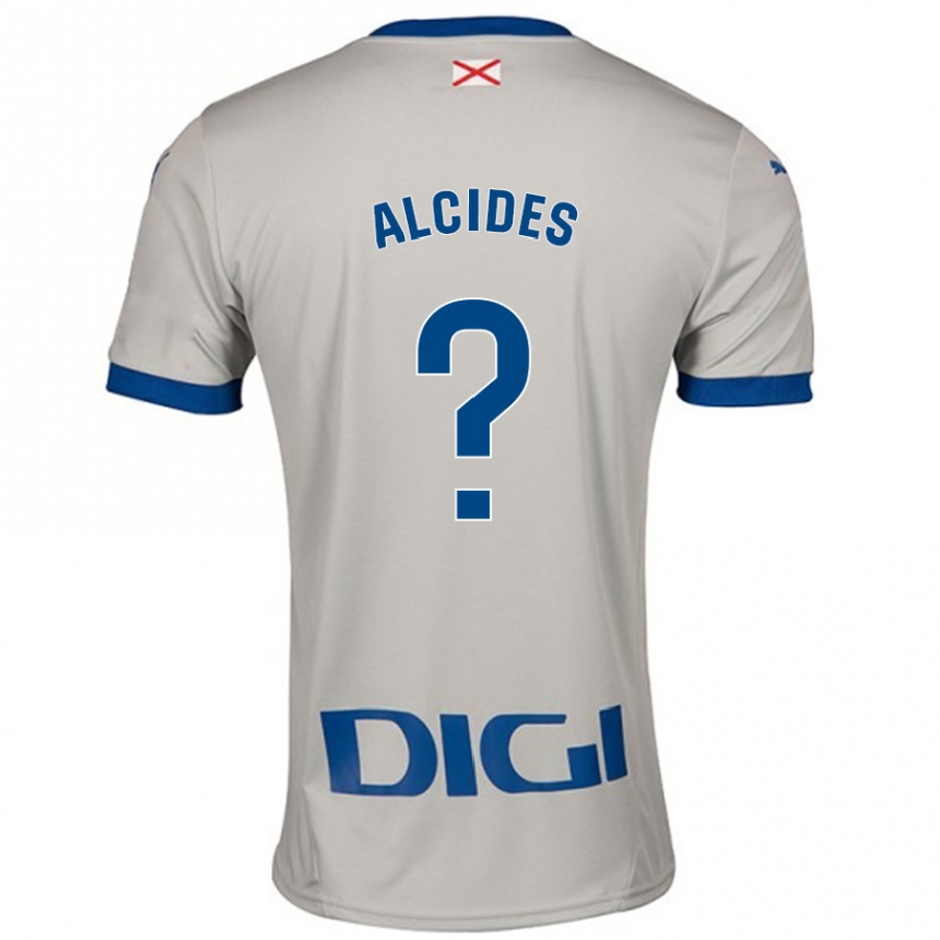 Hombre Fútbol Camiseta Diego Alcides #0 Gris Claro 2ª Equipación 2024/25 México