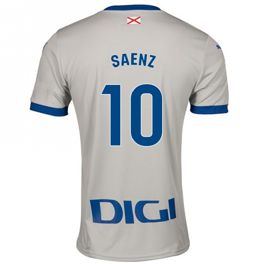 Hombre Fútbol Camiseta Iñaki Saenz #10 Gris Claro 2ª Equipación 2024/25 México