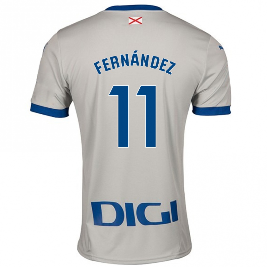 Hombre Fútbol Camiseta Imanol Fernández #11 Gris Claro 2ª Equipación 2024/25 México