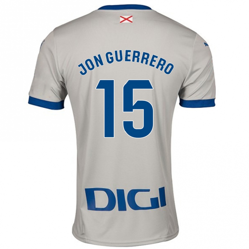 Hombre Fútbol Camiseta Julen Jon Guerrero #15 Gris Claro 2ª Equipación 2024/25 México