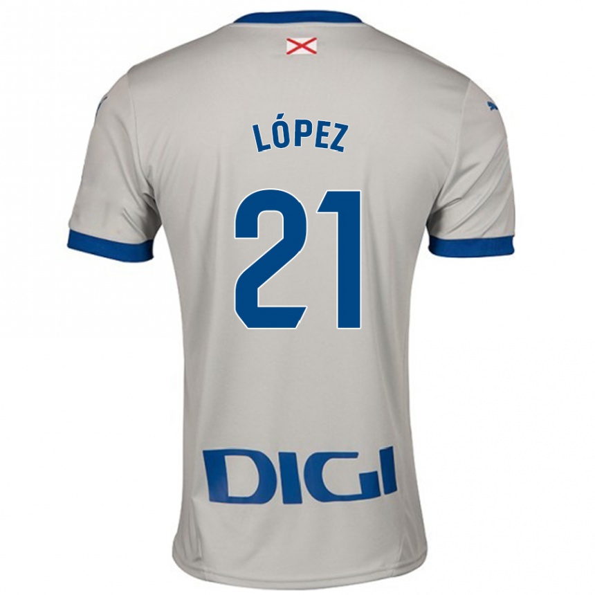 Hombre Fútbol Camiseta Juanma López #21 Gris Claro 2ª Equipación 2024/25 México