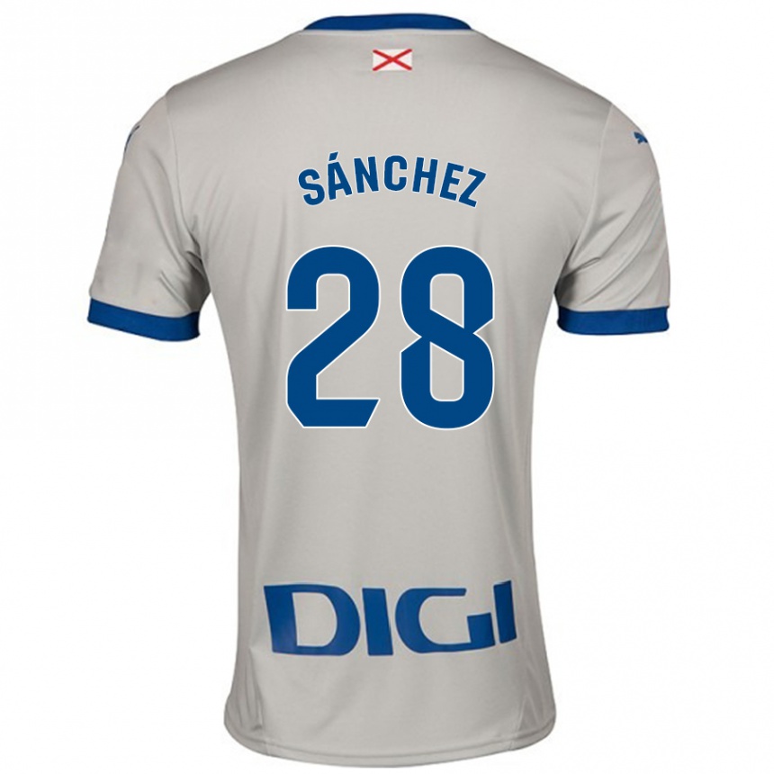 Hombre Fútbol Camiseta Ander Sánchez #28 Gris Claro 2ª Equipación 2024/25 México