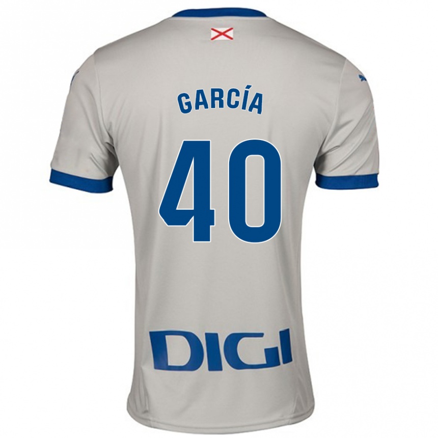 Hombre Fútbol Camiseta Álvaro García #40 Gris Claro 2ª Equipación 2024/25 México