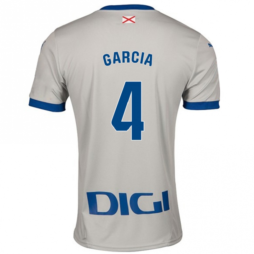 Hombre Fútbol Camiseta Pichi García #4 Gris Claro 2ª Equipación 2024/25 México