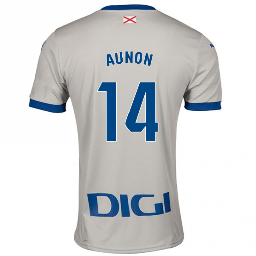 Hombre Fútbol Camiseta Cristina Auñón #14 Gris Claro 2ª Equipación 2024/25 México