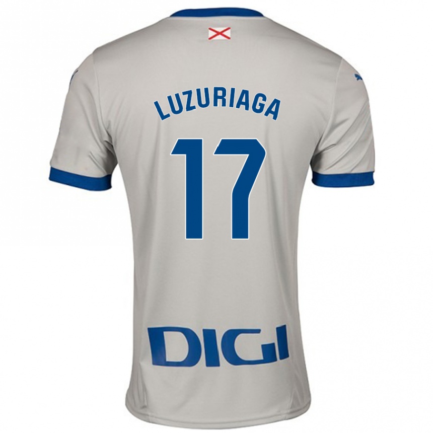 Hombre Fútbol Camiseta Judith Luzuriaga #17 Gris Claro 2ª Equipación 2024/25 México