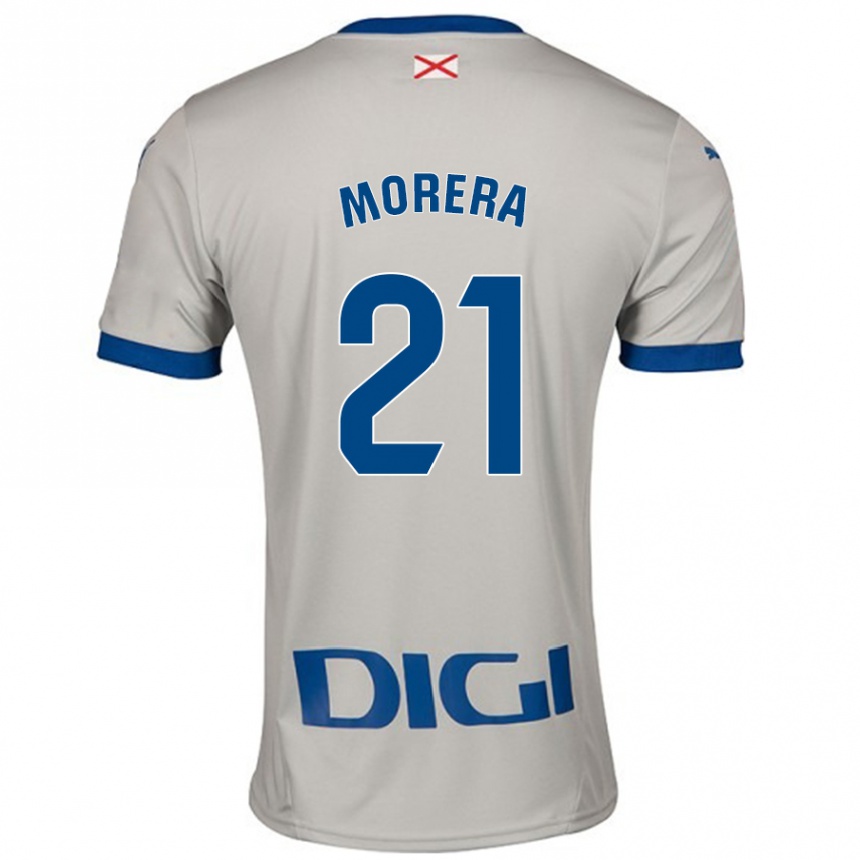 Hombre Fútbol Camiseta Carla Morera #21 Gris Claro 2ª Equipación 2024/25 México