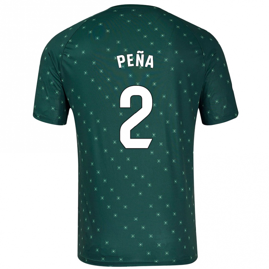 Hombre Fútbol Camiseta Miguel Peña #2 Verde Oscuro 2ª Equipación 2024/25 México