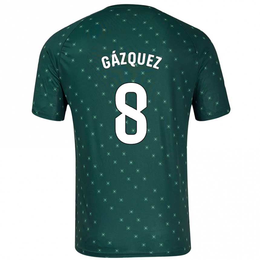 Hombre Fútbol Camiseta Joan Gázquez #8 Verde Oscuro 2ª Equipación 2024/25 México