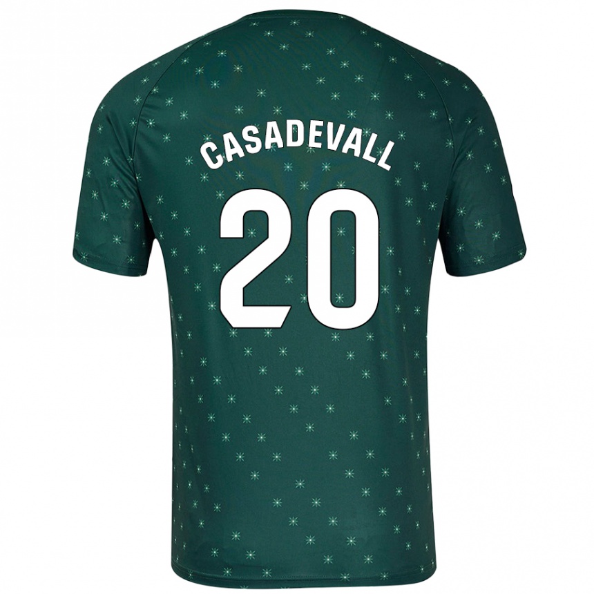 Hombre Fútbol Camiseta Marçal Casadevall #20 Verde Oscuro 2ª Equipación 2024/25 México