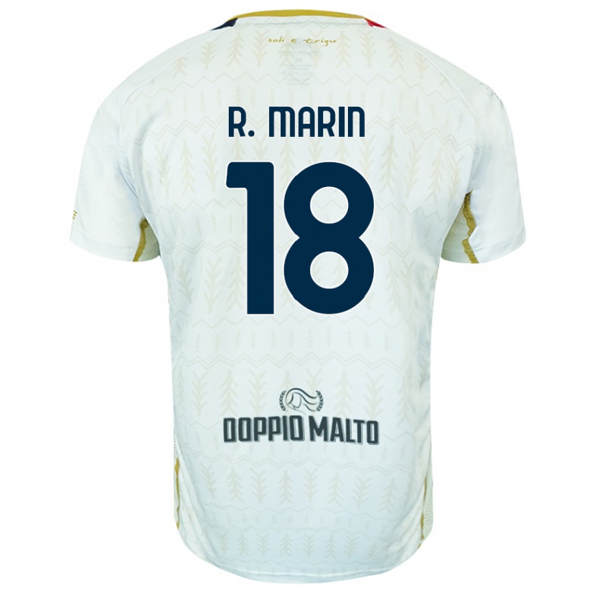 Hombre Fútbol Camiseta Răzvan Marin #18 Blanco 2ª Equipación 2024/25 México