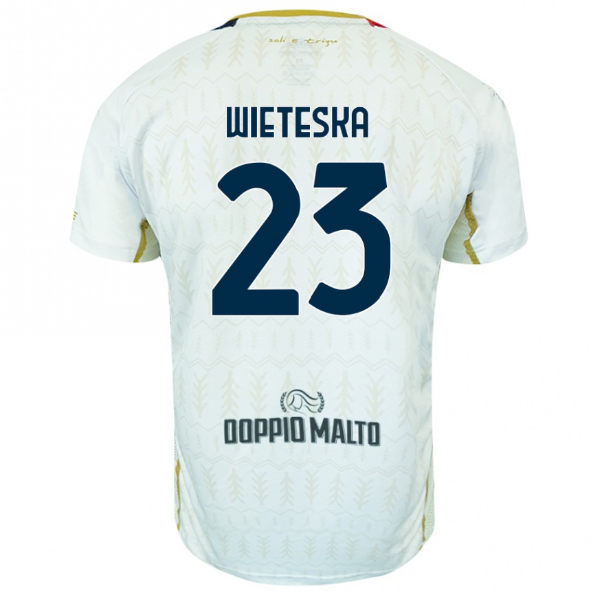 Hombre Fútbol Camiseta Mateusz Wieteska #23 Blanco 2ª Equipación 2024/25 México