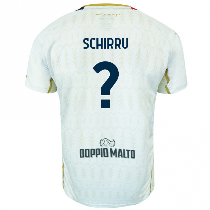 Hombre Fútbol Camiseta Andrea Schirru #0 Blanco 2ª Equipación 2024/25 México