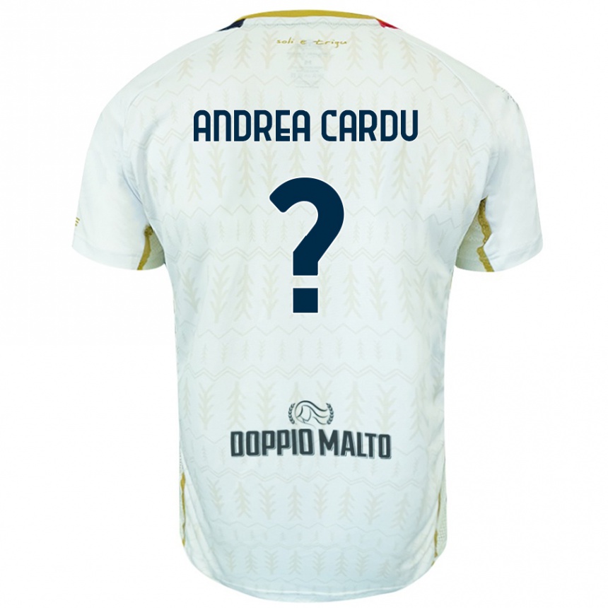 Hombre Fútbol Camiseta Gian Andrea Cardu #0 Blanco 2ª Equipación 2024/25 México