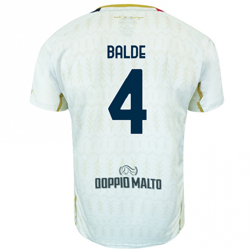 Hombre Fútbol Camiseta Mamadou Balde #4 Blanco 2ª Equipación 2024/25 México