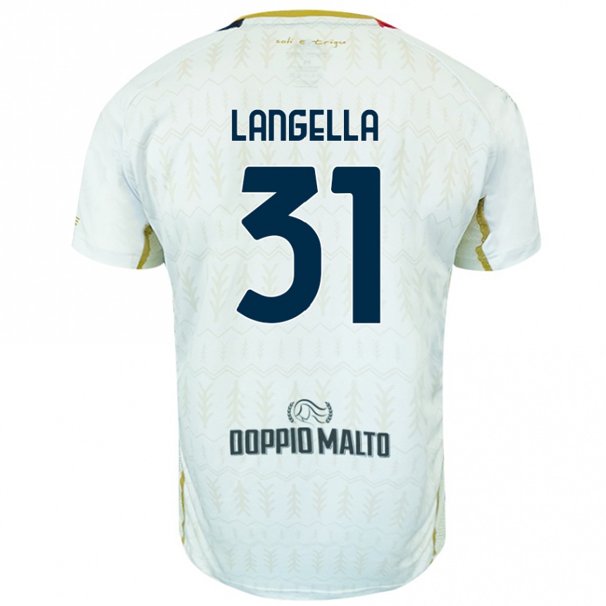 Hombre Fútbol Camiseta Matteo Langella #31 Blanco 2ª Equipación 2024/25 México