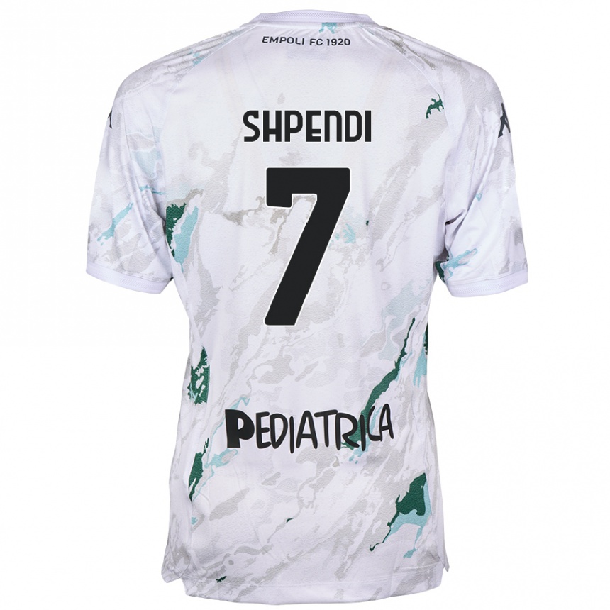 Hombre Fútbol Camiseta Stiven Shpendi #7 Gris 2ª Equipación 2024/25 México