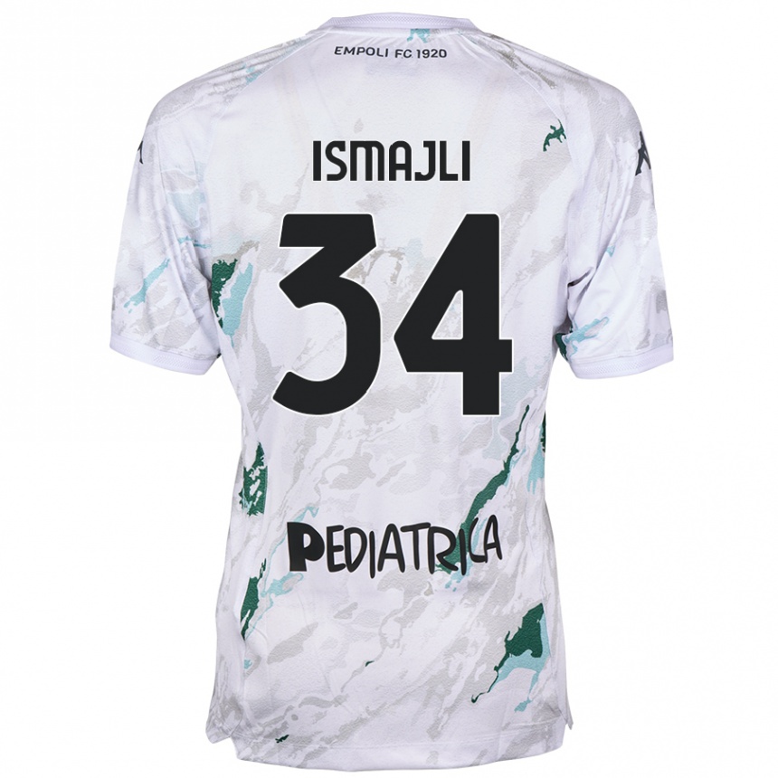 Hombre Fútbol Camiseta Ardian Ismajli #34 Gris 2ª Equipación 2024/25 México