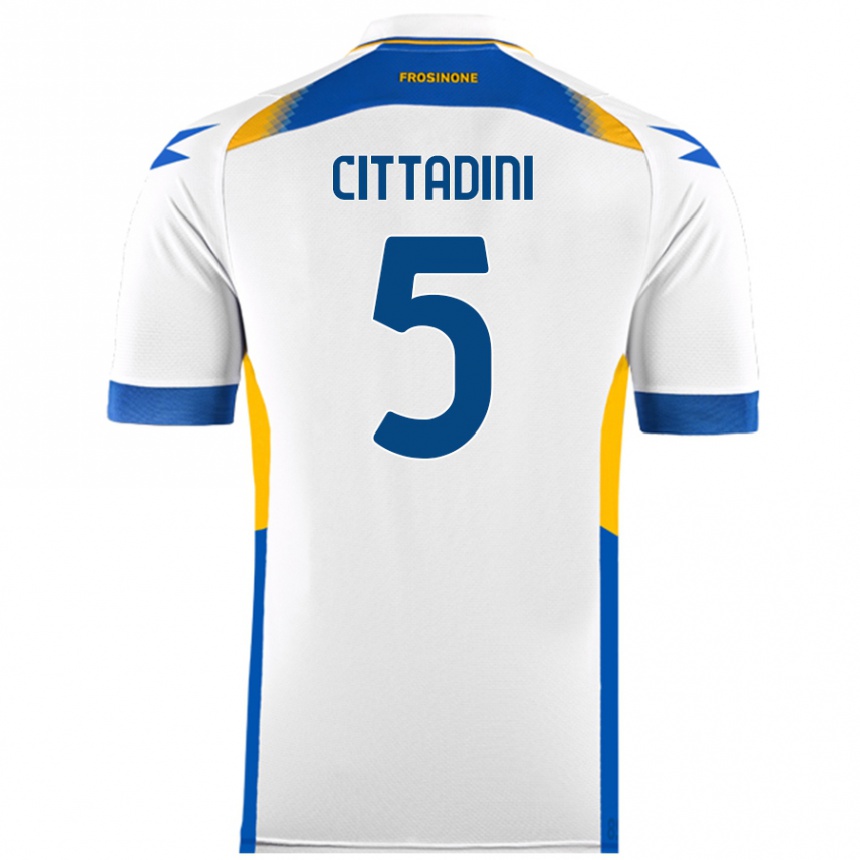 Hombre Fútbol Camiseta Giorgio Cittadini #5 Blanco 2ª Equipación 2024/25 México