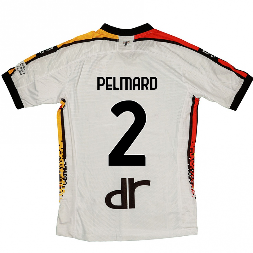 Hombre Fútbol Camiseta Andy Pelmard #2 Blanco Negro 2ª Equipación 2024/25 México