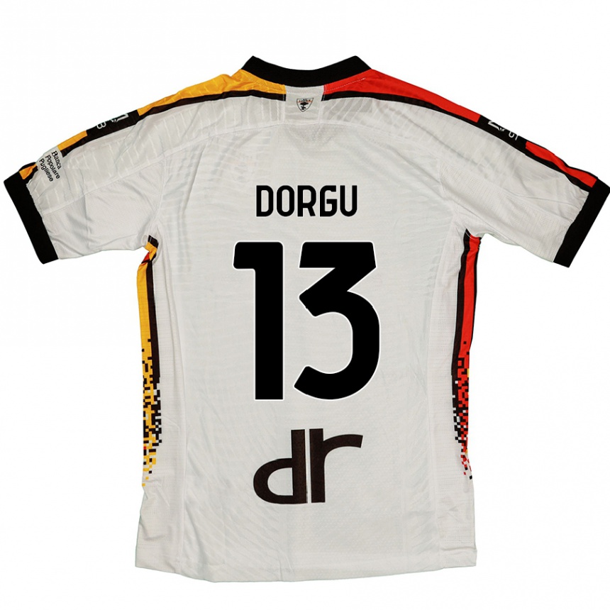 Hombre Fútbol Camiseta Patrick Dorgu #13 Blanco Negro 2ª Equipación 2024/25 México