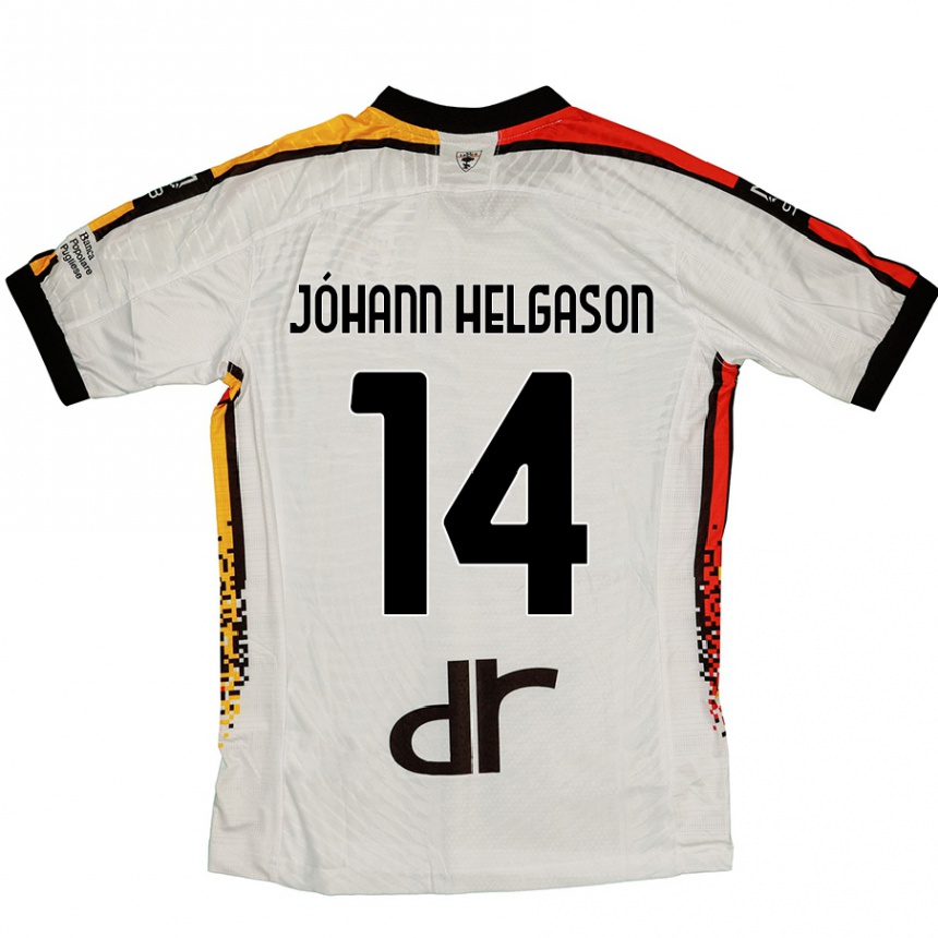 Hombre Fútbol Camiseta Thórir Jóhann Helgason #14 Blanco Negro 2ª Equipación 2024/25 México