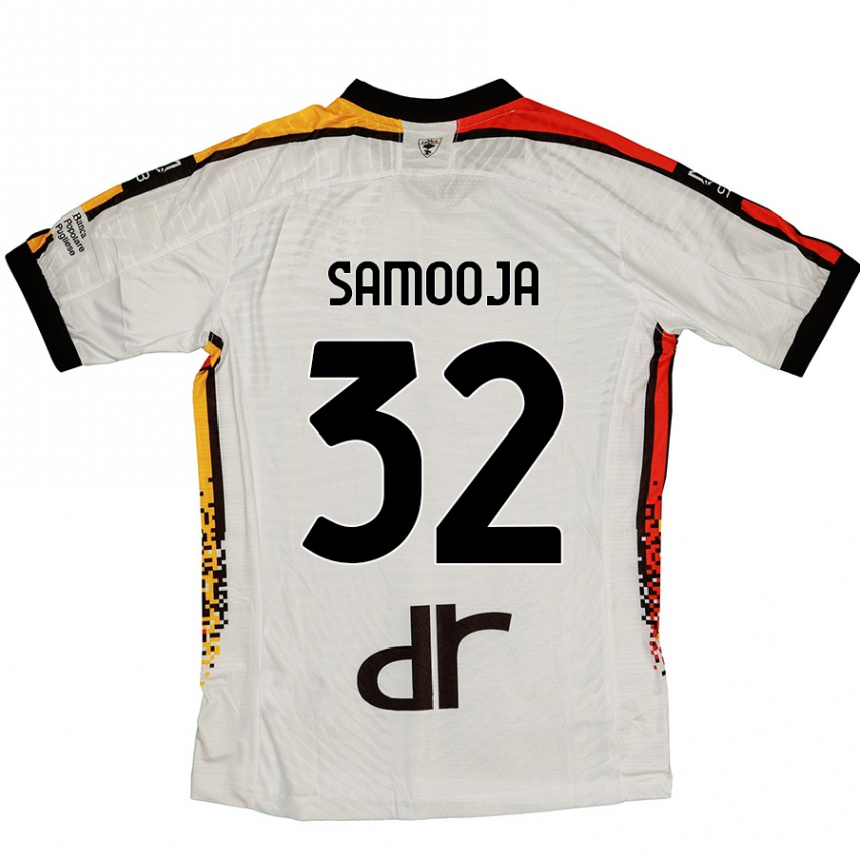 Hombre Fútbol Camiseta Jasper Samooja #32 Blanco Negro 2ª Equipación 2024/25 México