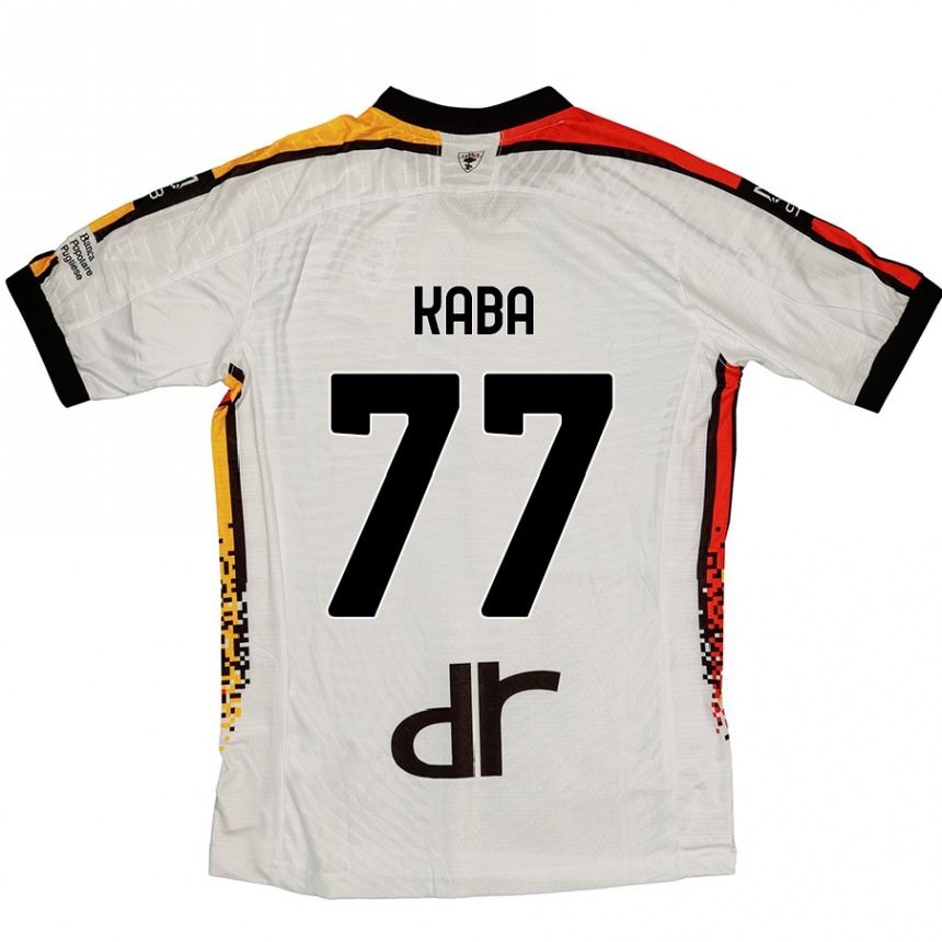 Hombre Fútbol Camiseta Mohamed Kaba #77 Blanco Negro 2ª Equipación 2024/25 México