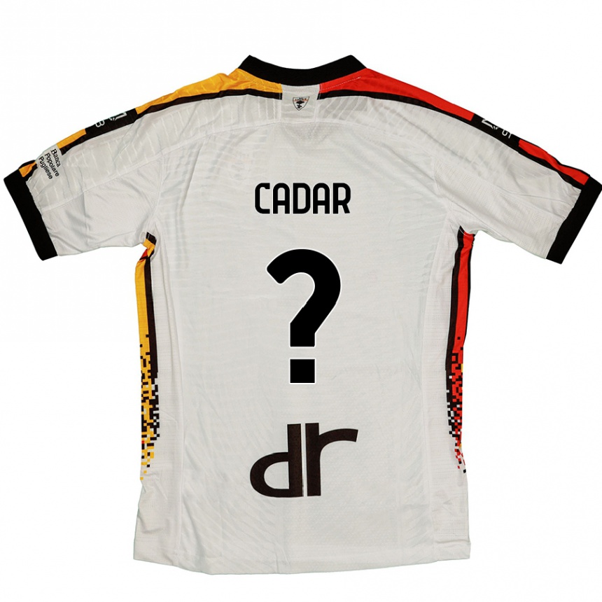 Hombre Fútbol Camiseta Edgar Cadar #0 Blanco Negro 2ª Equipación 2024/25 México