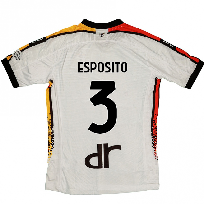 Hombre Fútbol Camiseta Sebastian Esposito #3 Blanco Negro 2ª Equipación 2024/25 México