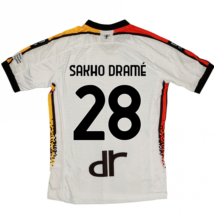 Hombre Fútbol Camiseta Samba Sakho Dramé #28 Blanco Negro 2ª Equipación 2024/25 México