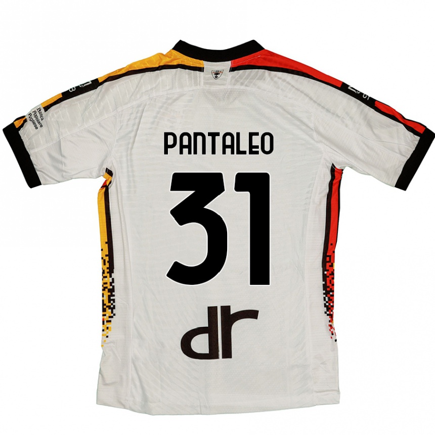 Hombre Fútbol Camiseta Dario Pantaleo #31 Blanco Negro 2ª Equipación 2024/25 México