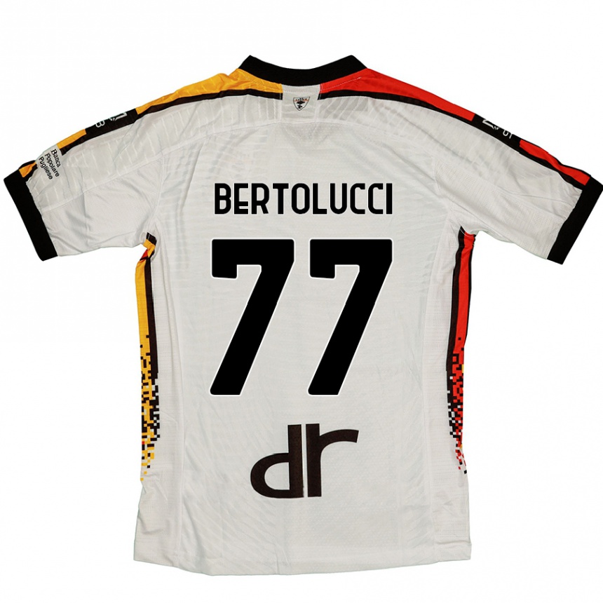 Hombre Fútbol Camiseta Sandro Bertolucci #77 Blanco Negro 2ª Equipación 2024/25 México