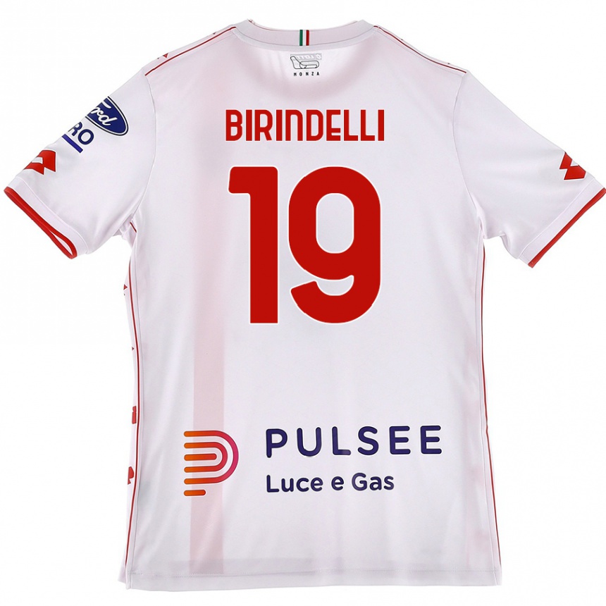 Hombre Fútbol Camiseta Samuele Birindelli #19 Blanco Rojo 2ª Equipación 2024/25 México