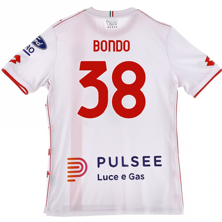 Hombre Fútbol Camiseta Warren Bondo #38 Blanco Rojo 2ª Equipación 2024/25 México