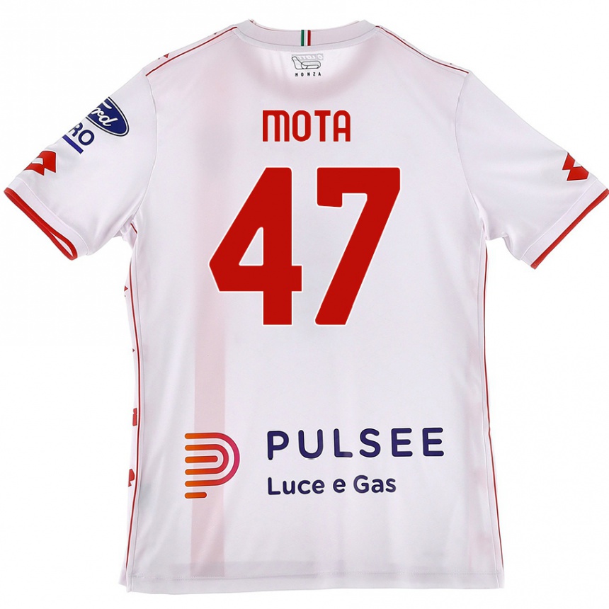 Hombre Fútbol Camiseta Dany Mota #47 Blanco Rojo 2ª Equipación 2024/25 México