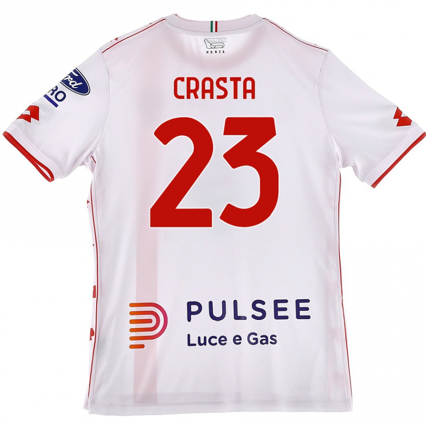 Hombre Fútbol Camiseta Mario Crasta #23 Blanco Rojo 2ª Equipación 2024/25 México