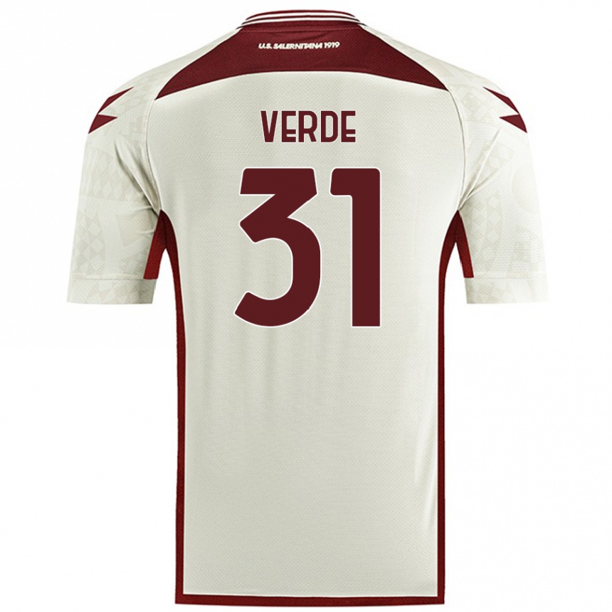 Hombre Fútbol Camiseta Daniele Verde #31 Color Crema 2ª Equipación 2024/25 México