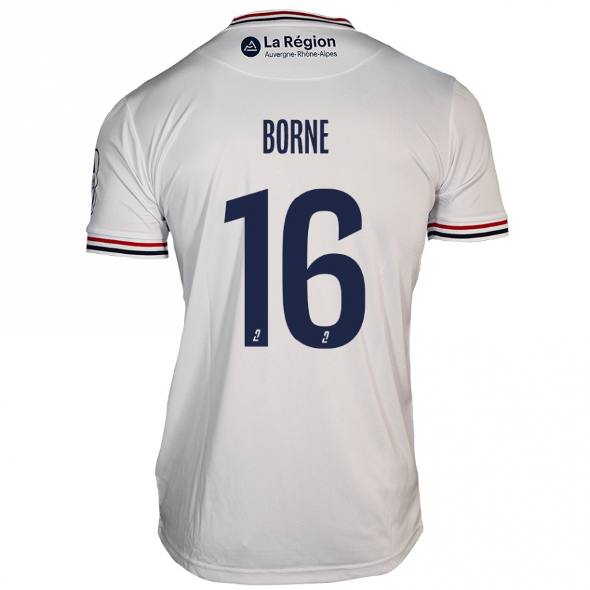 Hombre Fútbol Camiseta Théo Borne #16 Blanco 2ª Equipación 2024/25 México