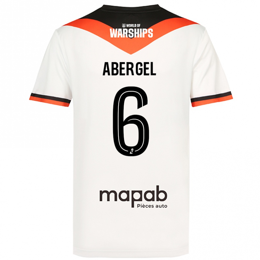 Hombre Fútbol Camiseta Laurent Abergel #6 Blanco 2ª Equipación 2024/25 México