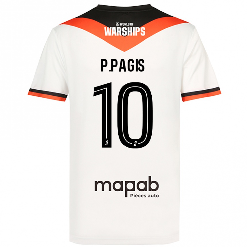 Hombre Fútbol Camiseta Pablo Pagis #10 Blanco 2ª Equipación 2024/25 México