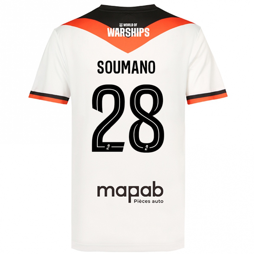 Hombre Fútbol Camiseta Sambou Soumano #28 Blanco 2ª Equipación 2024/25 México