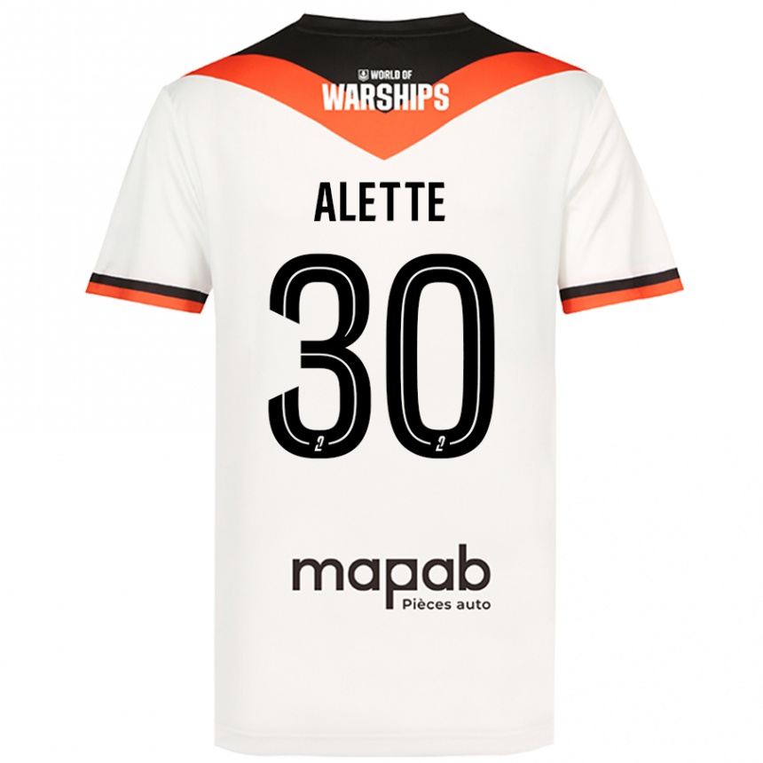 Hombre Fútbol Camiseta Gaël Alette #30 Blanco 2ª Equipación 2024/25 México