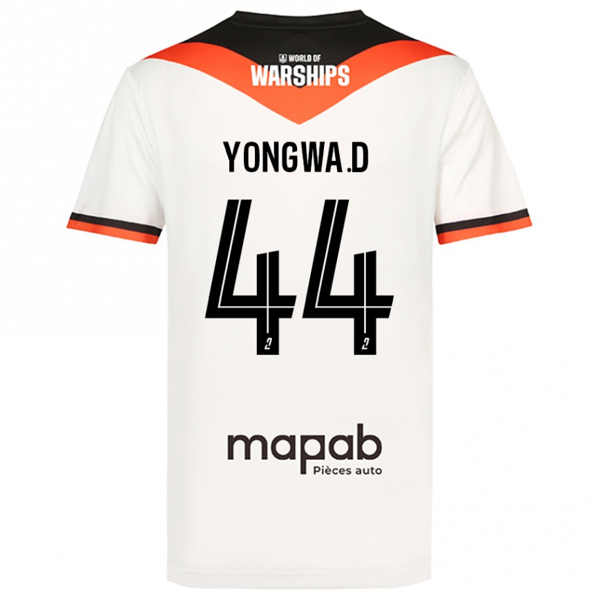 Hombre Fútbol Camiseta Darlin Yongwa #44 Blanco 2ª Equipación 2024/25 México